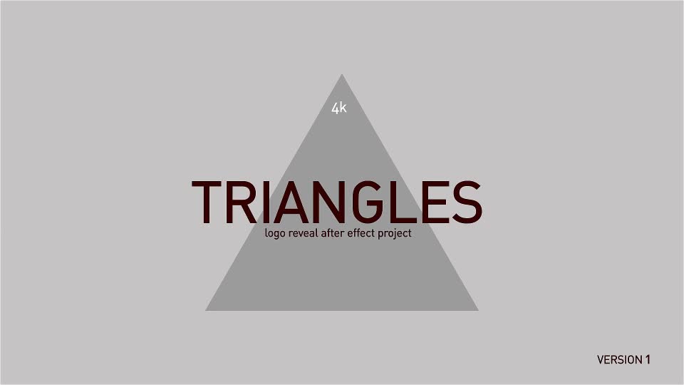 Triangles Logo Reveal Videohive 13658527 After Effects Image 1
