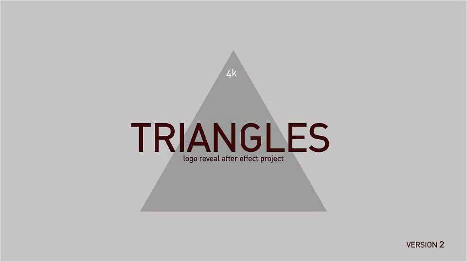 Triangles Logo Reveal Videohive 13658527 After Effects Image 5