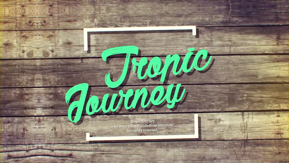 Tropical Journey Slideshow - Download Videohive 20804736