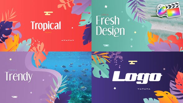 Tropical Promo Slideshow | FCPX - 32980758 Videohive Download
