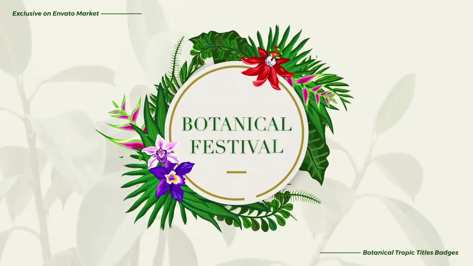 Tropical Titles Badge Videohive 23389450 After Effects Image 5