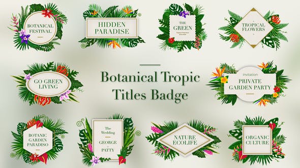 Tropical Titles Badge - 23389450 Download Videohive