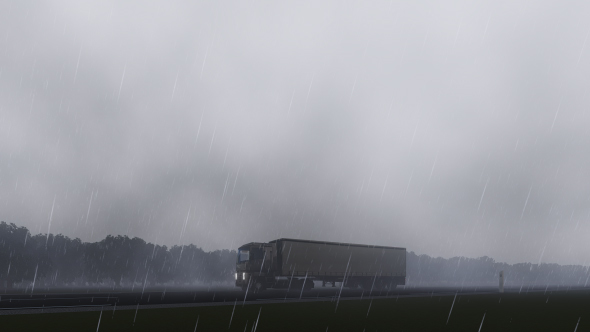 Truck and Rain - Download Videohive 21565872