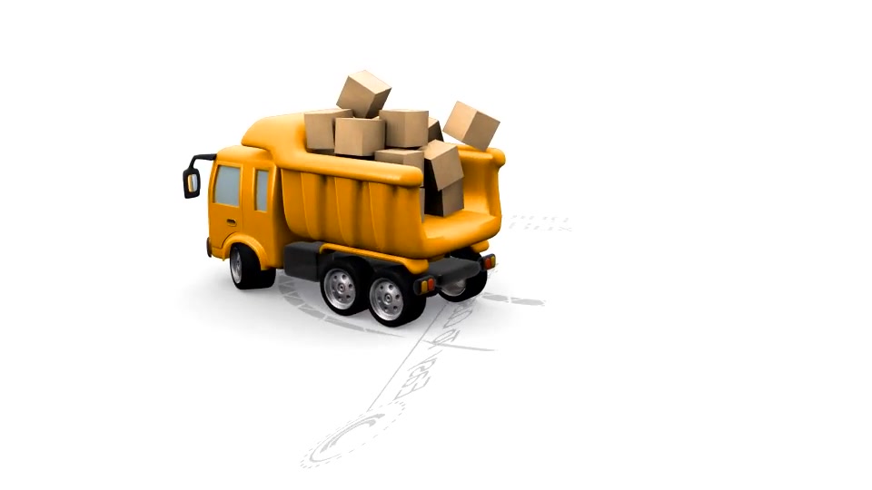 Truck Dropping Cardboard Box Videohive 7809450 After Effects Image 2