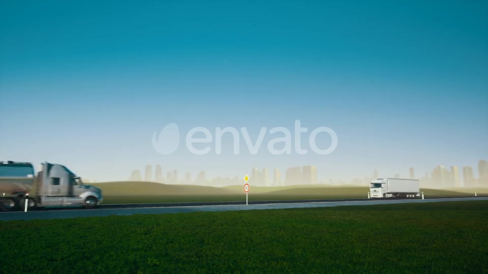 Trucks on the Road - Download Videohive 21608476