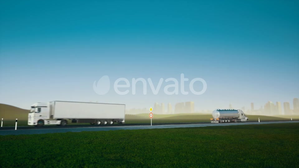 Trucks on the Road - Download Videohive 21608476