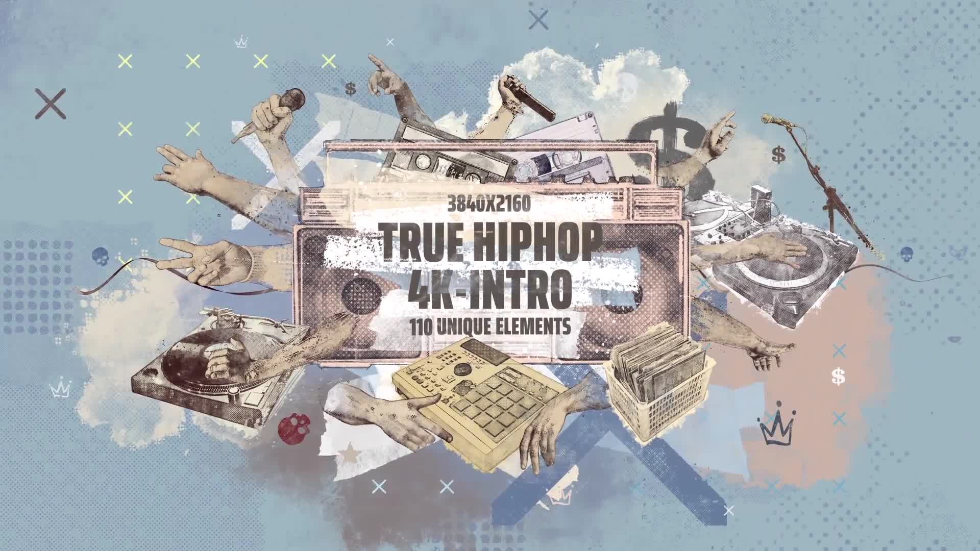 True Hip Hop 4K Intro/ Hands/ Gangsta Rapper/ Urban City/ Music / Grunge/ Underground Rap/ Boombox Videohive 25186242 After Effects Image 8