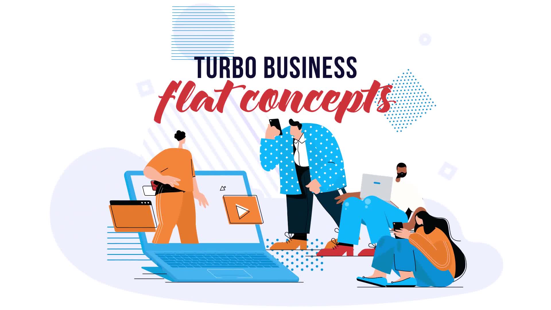 Turbo Business Flat Concept Videohive 28784897 After Effects Image 1