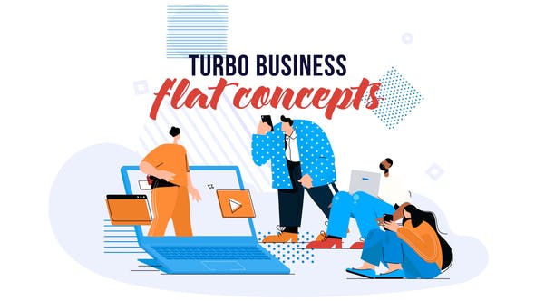 Turbo Business Flat Concept - Download Videohive 28784897