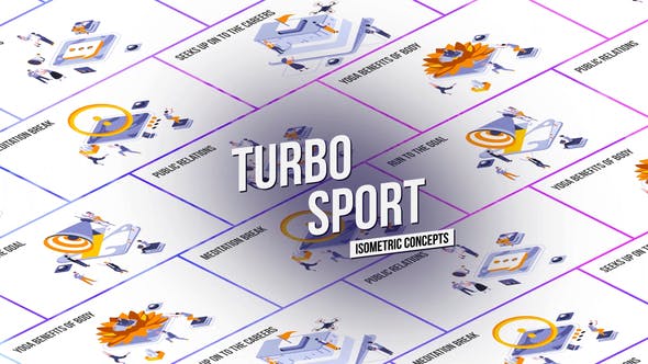 Turbo Sport Isometric Concept - Videohive Download 27458645