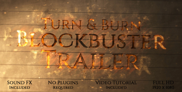 Turn and Burn Blockbuster Trailer - Download Videohive 10286858