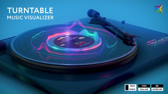 Turntable Music Visualizer - 28772033 Videohive Download