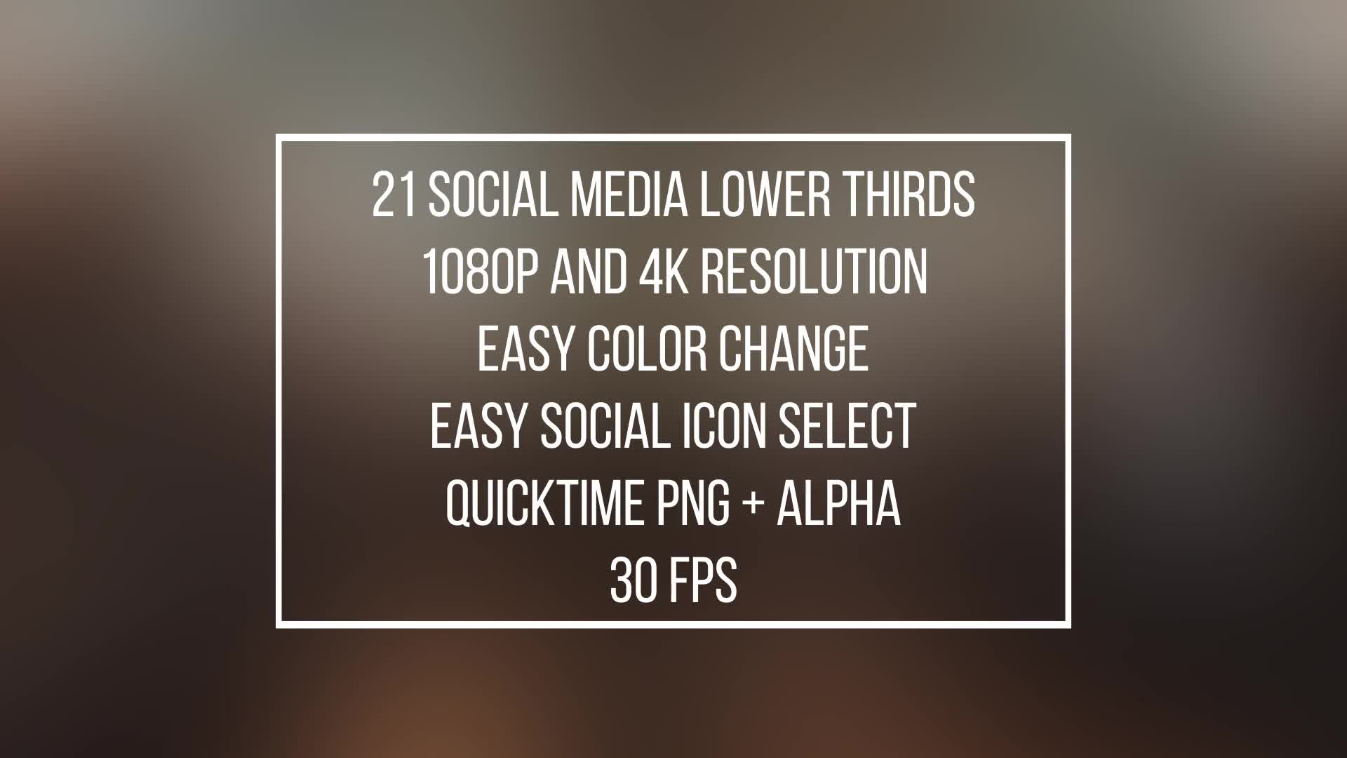 TV Social Media Lower Thirds (After FX) - Download Videohive 22921291