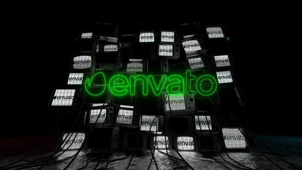 TV Wall Logo Reveal - 30442146 Videohive Download