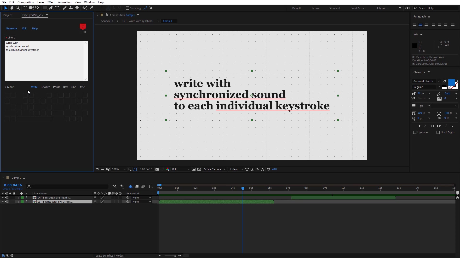 Type Sync Pro Realistic Writing Tool Videohive 43443401 After Effects Image 9