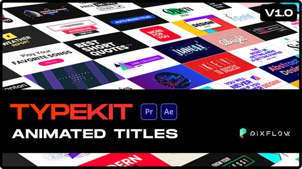 Typekit Animated Titles - 30717619 Videohive Download