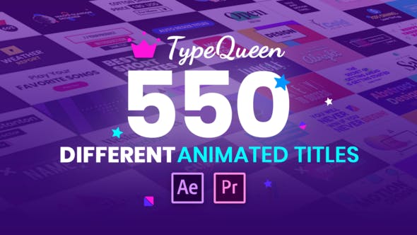 TypeQueen Animated Title and Kinetic Text - Videohive Download 25728541