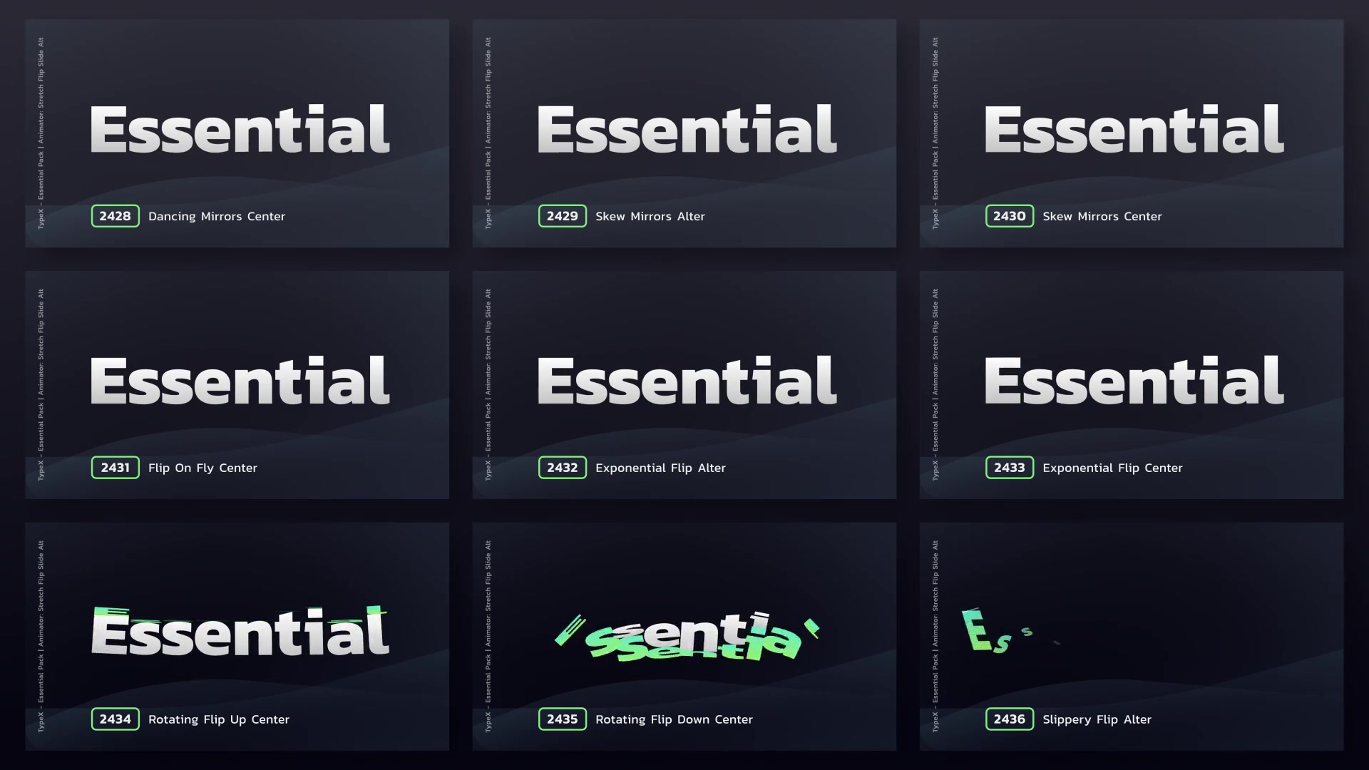 TypeX Essential Pack: Title Animation Presets Library Videohive 25736756 After Effects Image 13