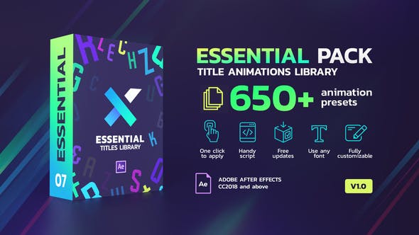 TypeX Essential Pack: Title Animation Presets Library - Download Videohive 25736756
