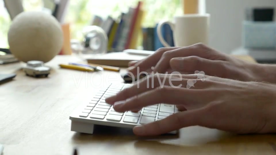 Typing On Keyboard  Videohive 12964994 Stock Footage Image 4