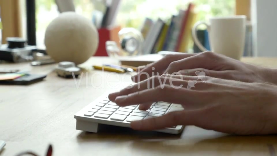 Typing On Keyboard  Videohive 12964994 Stock Footage Image 5
