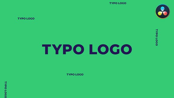 Typo Logo | For DaVinci Resolve - Videohive Download 30493551