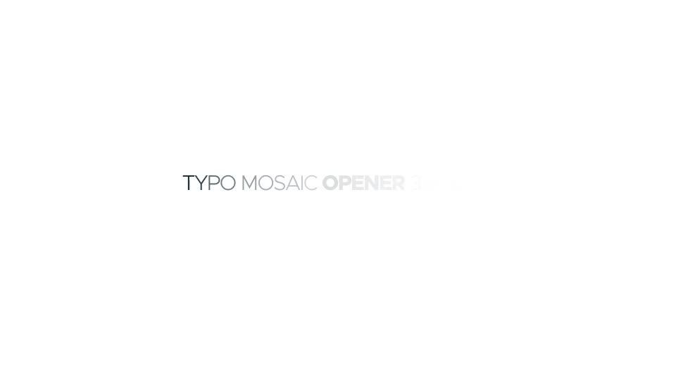 Typo Mosaic Videohive 23844577 After Effects Image 1