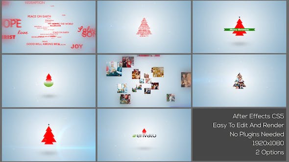 Typo & Video Christmas Logo Intro - 13885736 Videohive Download