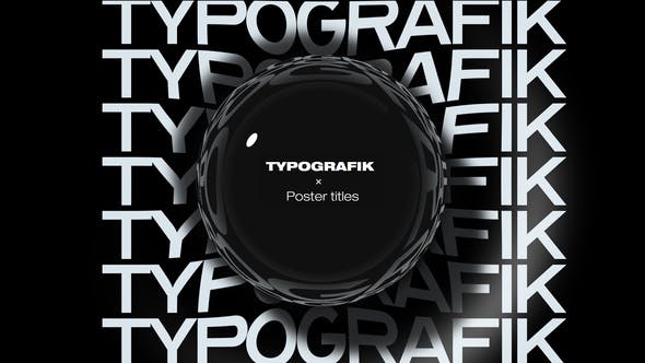 Typografik Kinetic Poster Titles - Download Videohive 23461043