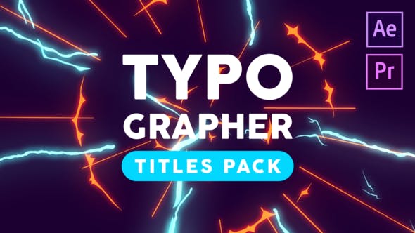 Typographer Titles Pack - 22718286 Videohive Download