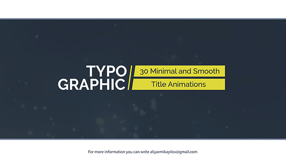 Typographic 30 Title Animations - Download Videohive 20975634