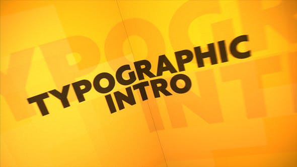 Typographic Intro - Download Videohive 23453511
