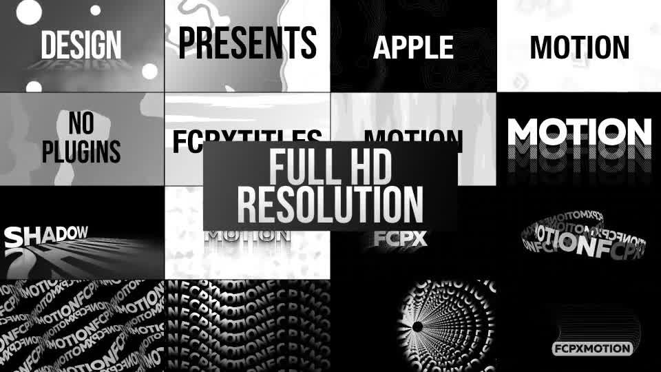 Typographic Kinetic Posters & Titles Videohive 26986315 Apple Motion Image 1