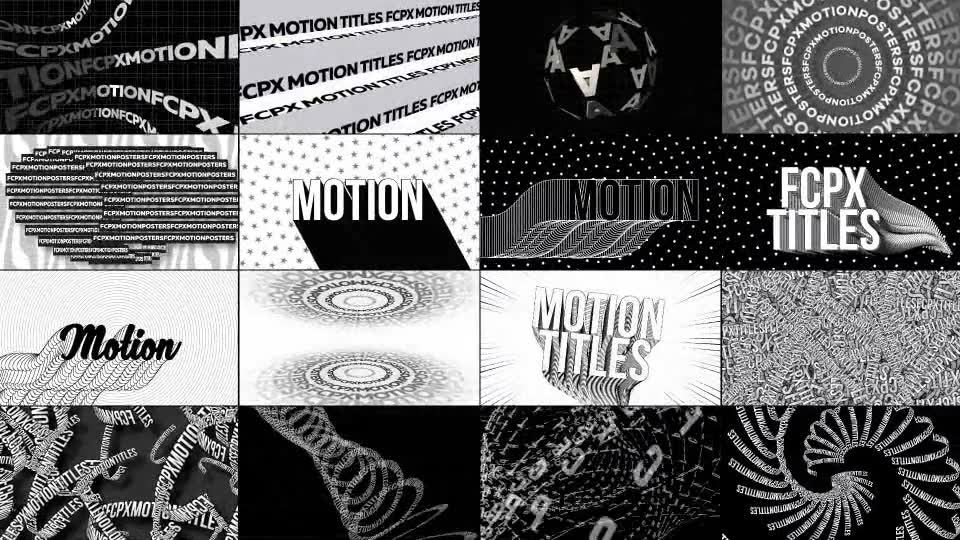 Typographic Kinetic Posters & Titles Videohive 26986315 Apple Motion Image 2