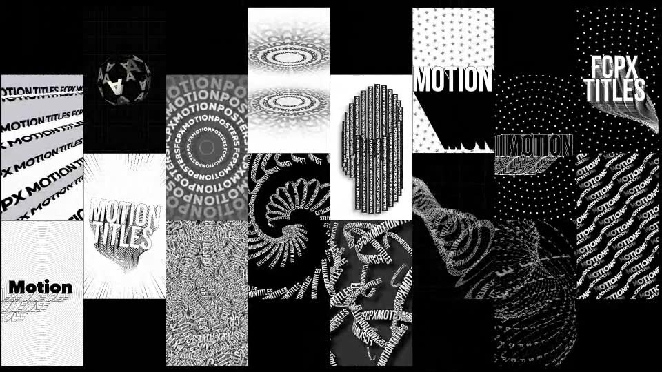 Typographic Kinetic Posters & Titles Videohive 26986315 Apple Motion Image 3