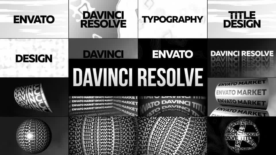 Typographic Kinetic Posters & Titles Videohive 32573724 DaVinci Resolve Image 1