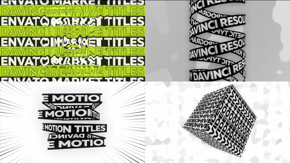 Typographic Kinetic Posters & Titles Videohive 32573724 DaVinci Resolve Image 11