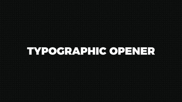 Typographic Opener || Stomp - Videohive Download 19497023