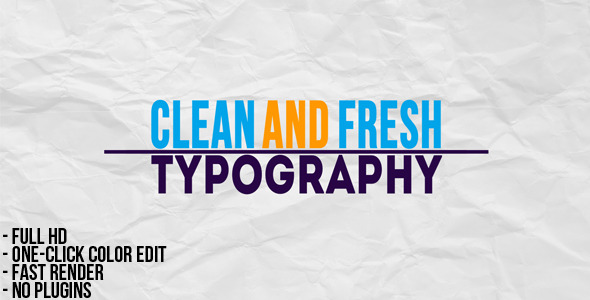 Typographic Presentation - Download Videohive 2380098