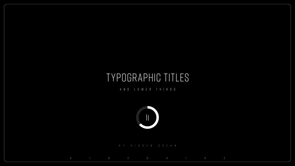 Typographic Titles - Download Videohive 21469345