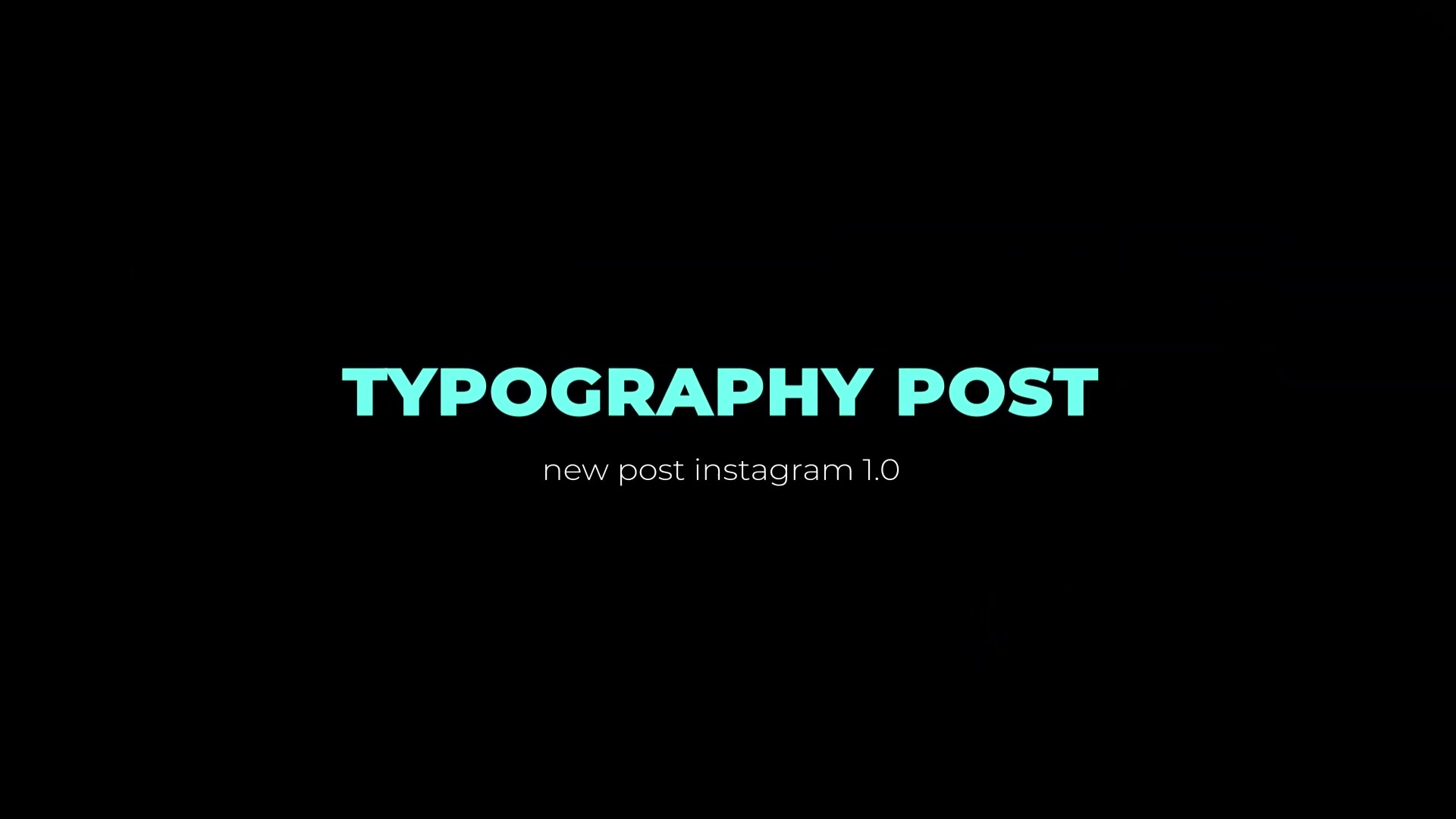 Typography black white post instagram Videohive 31370702 After Effects Image 11