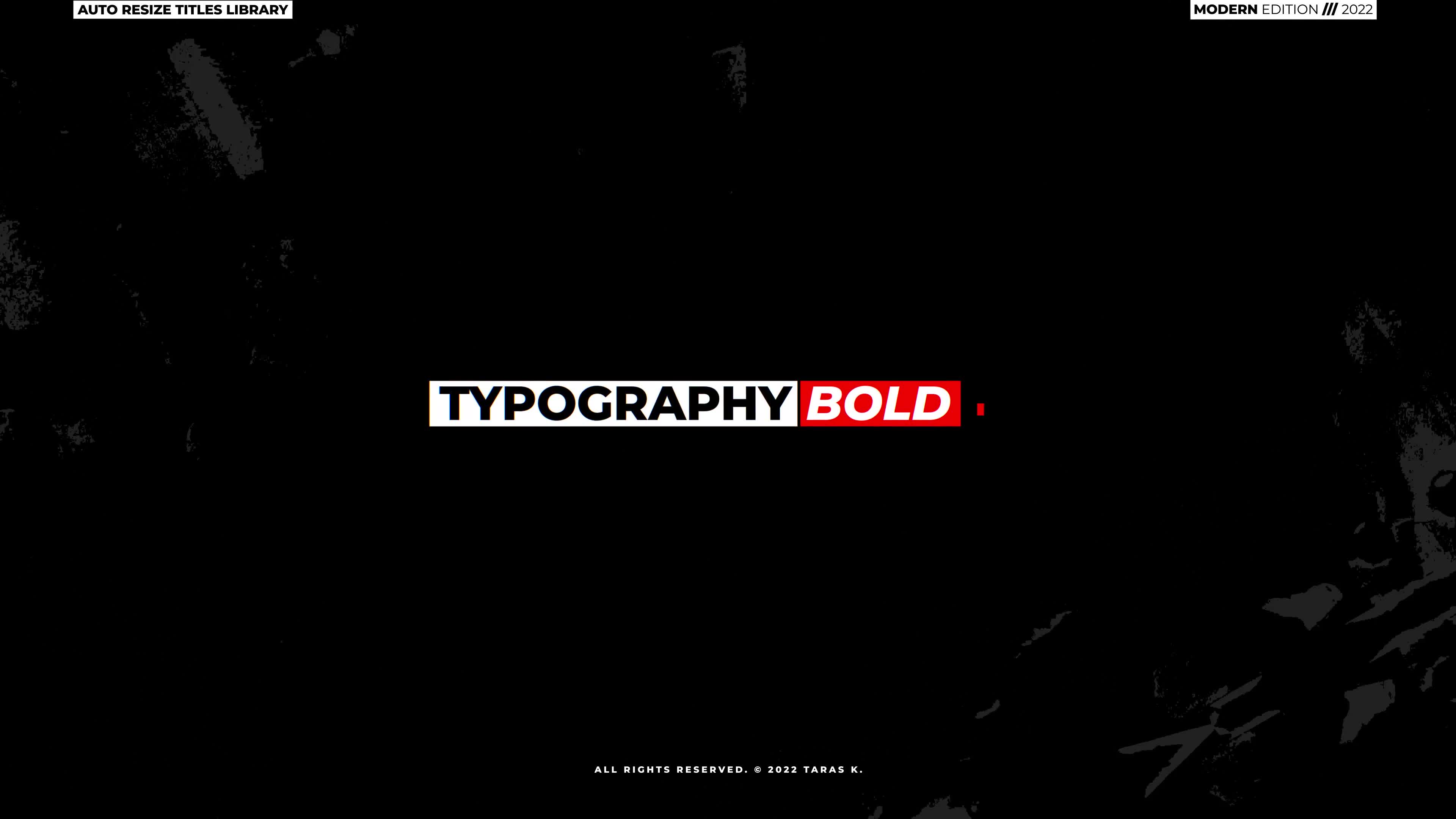 Typography Bold Titles 1.0 | Premiere Pro Videohive 38928644 Premiere Pro Image 1