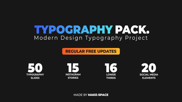 Typography Design Pack - 22862070 Videohive Download