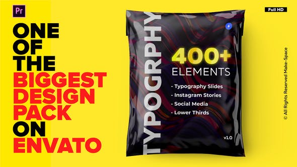 Typography Design Pack for Premiere Pro | Essential Graphics - Download Videohive 26308150