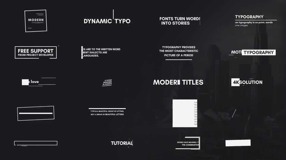 Typography | Dynamic Minimalism Videohive 21481739 After Effects Image 1