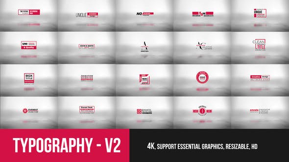 Typography Essential V2 - Videohive 23352384 Download