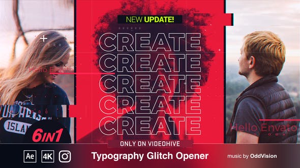 Typography Glitch Opener - Download Videohive 27814367