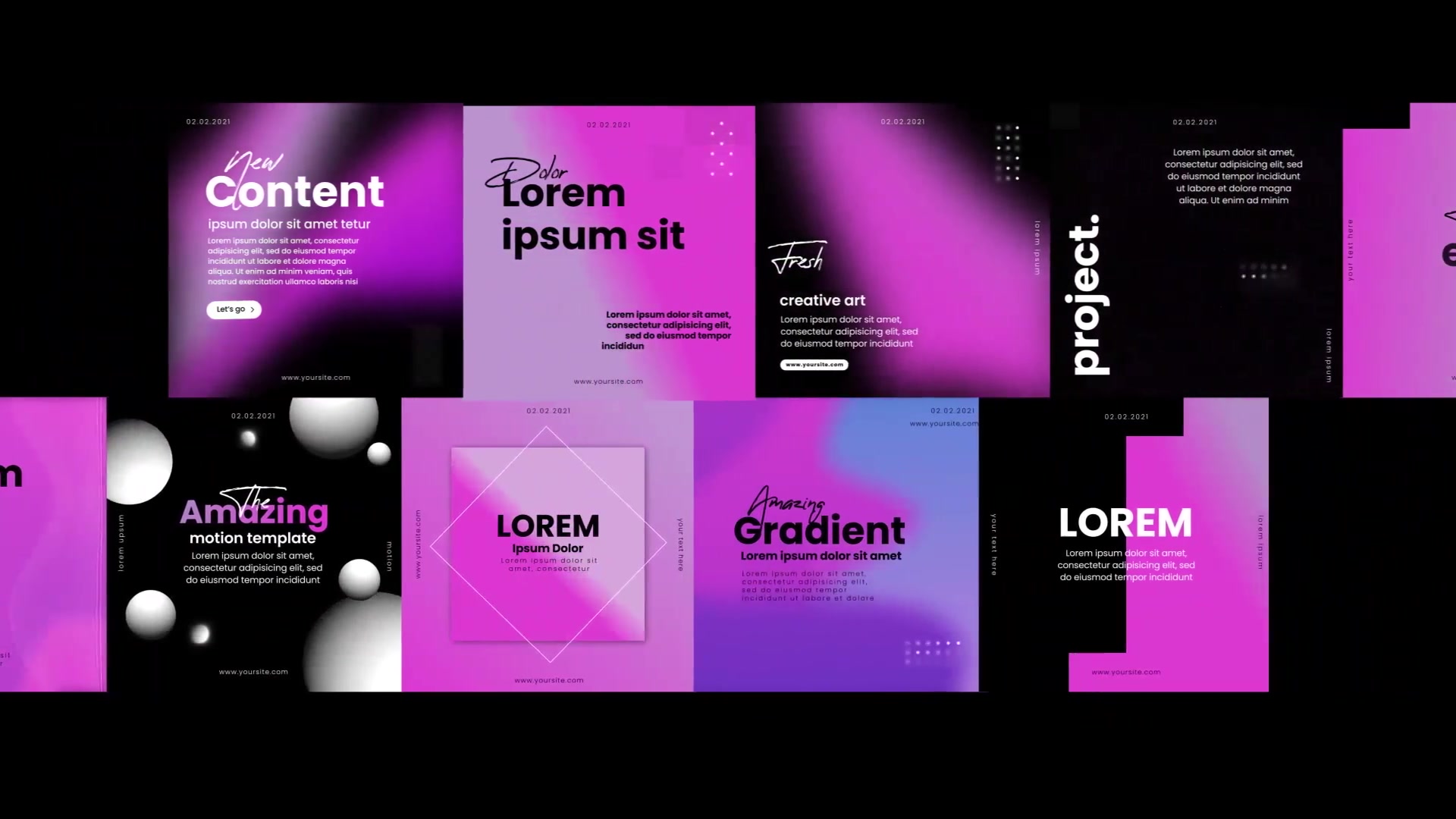 Typography gradient post instagram Videohive 30552602 After Effects Image 7