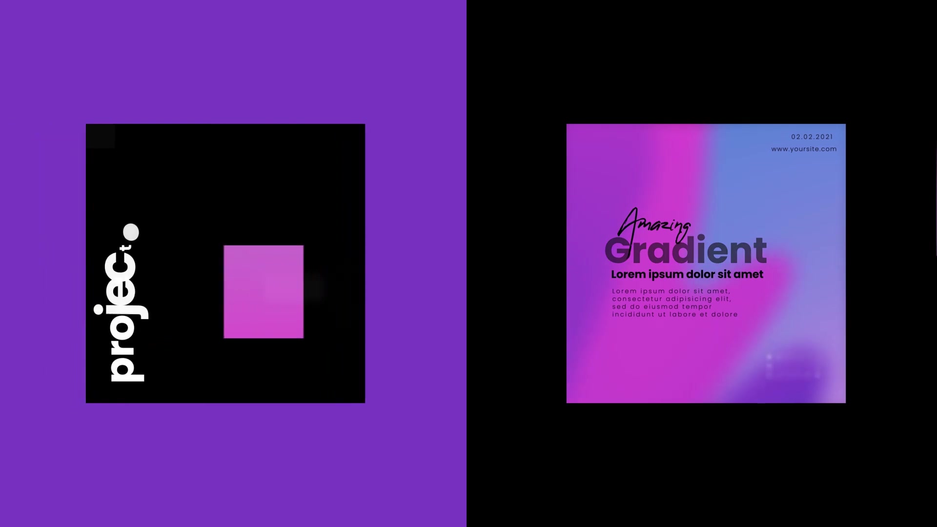 Typography gradient post instagram Videohive 30552602 After Effects Image 9