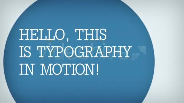 Typography in Motion Videohive 3076599 After Effects Image 1
